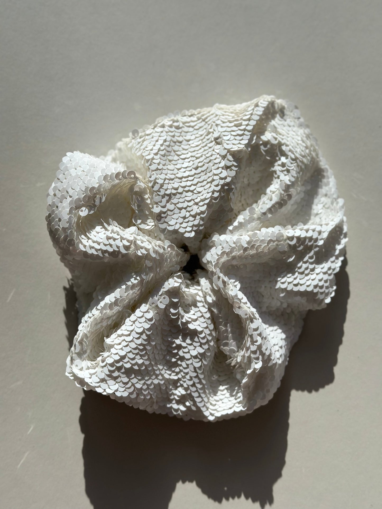 Sequin Maxi Scrunchie - Oversized Hair Scrunchie | Bridal Hair Accessory | Party & Wedding