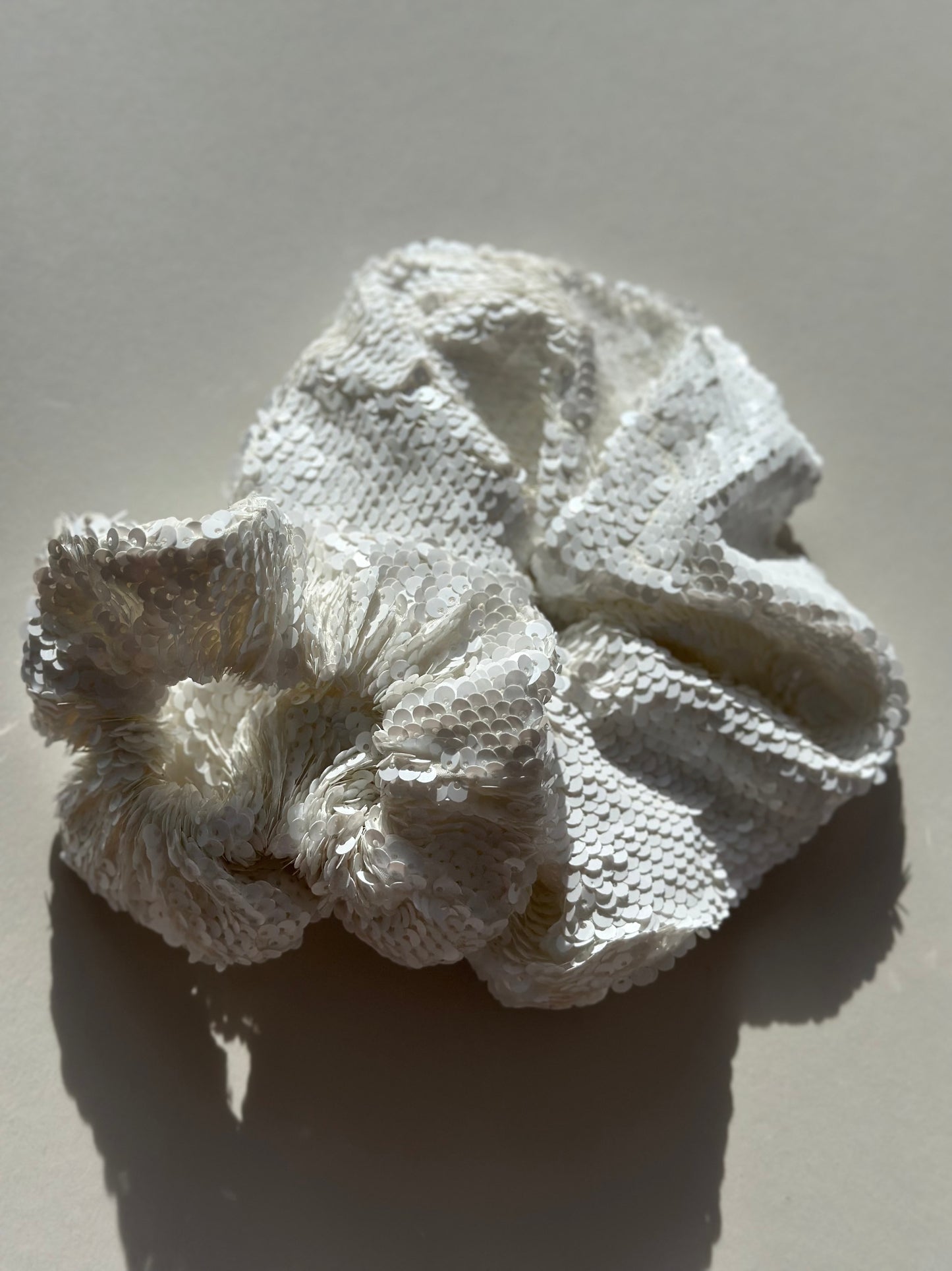 Sequin Maxi Scrunchie - Oversized Hair Scrunchie | Bridal Hair Accessory | Party & Wedding