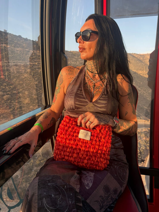 Sunset Glow Crochet Bag