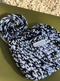 Black & White Crochet Bag – Handmade from Textile Waste