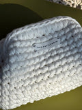 White Crochet Clutch Bag