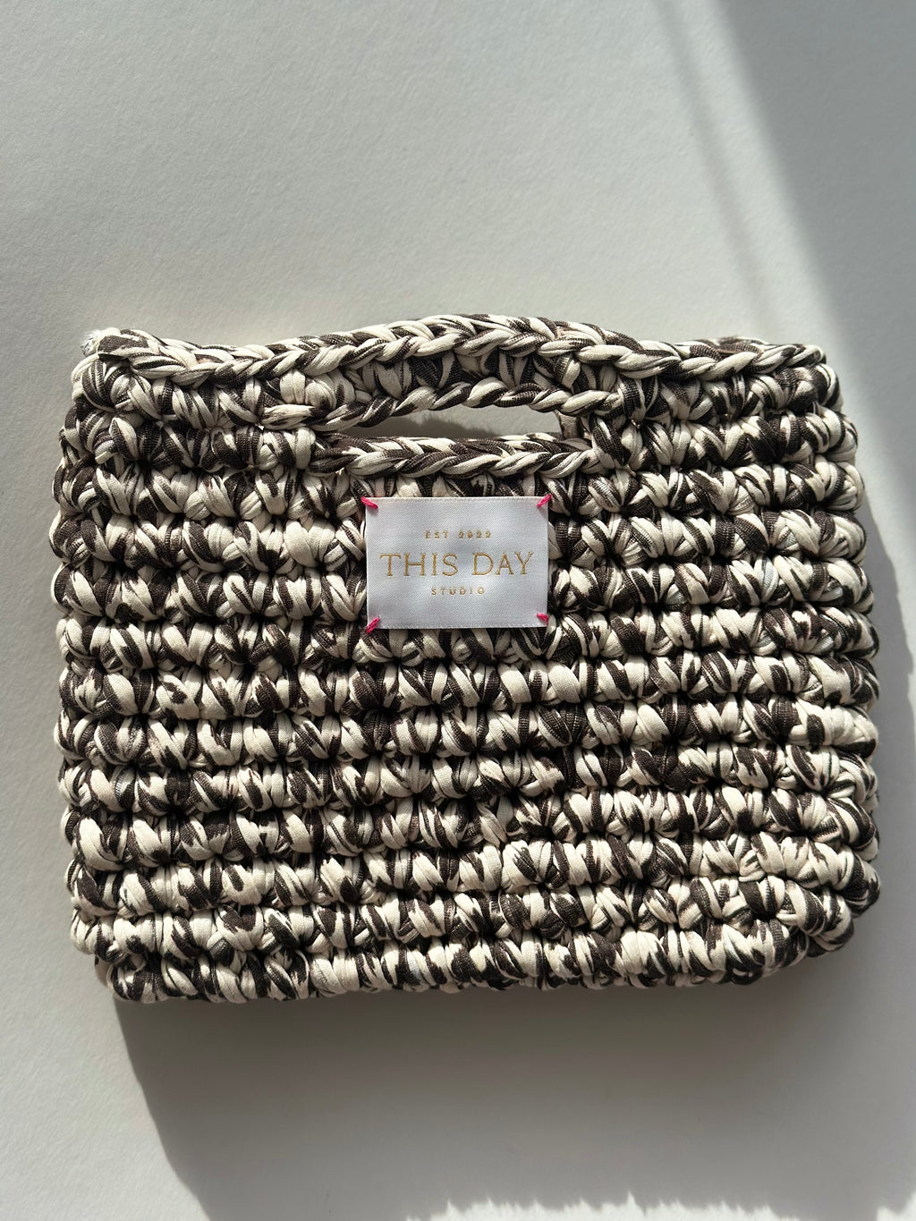 Handmade Leopard Print Crochet Bag