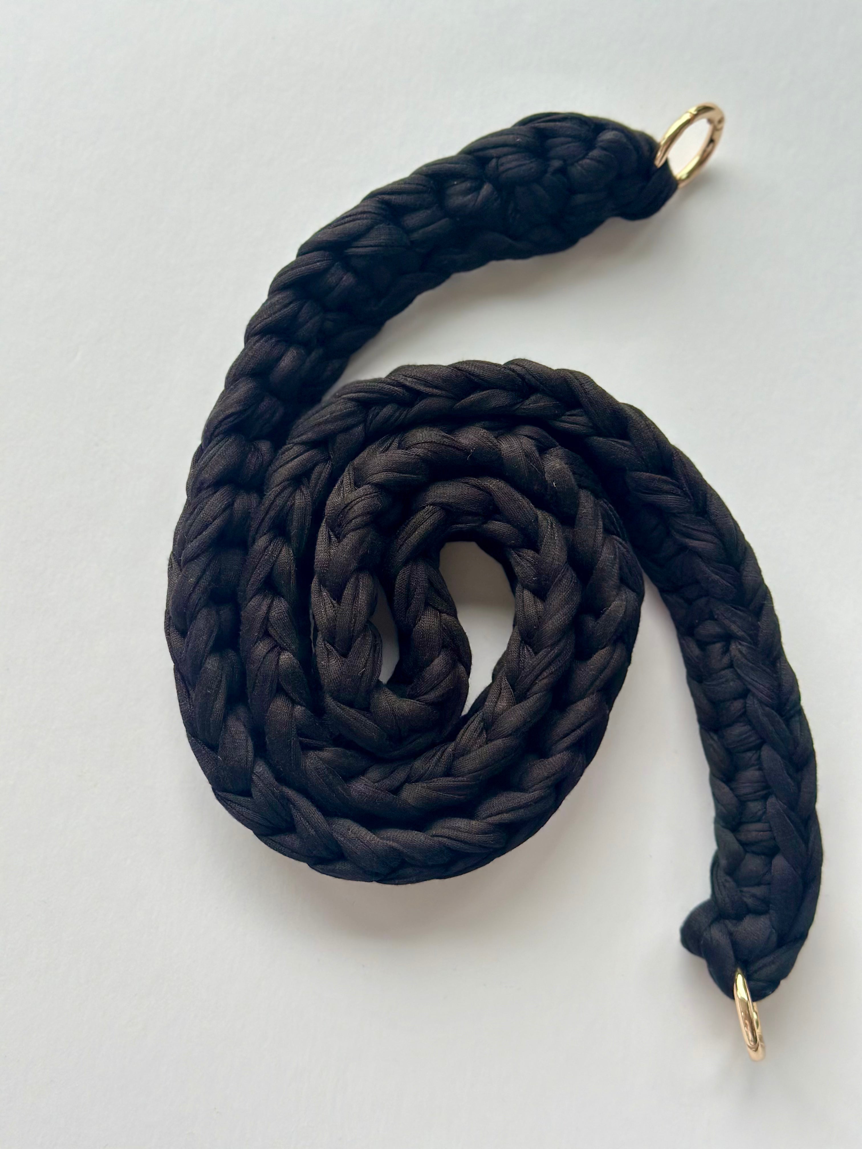 Black Detachable Crossbody Bag Strap