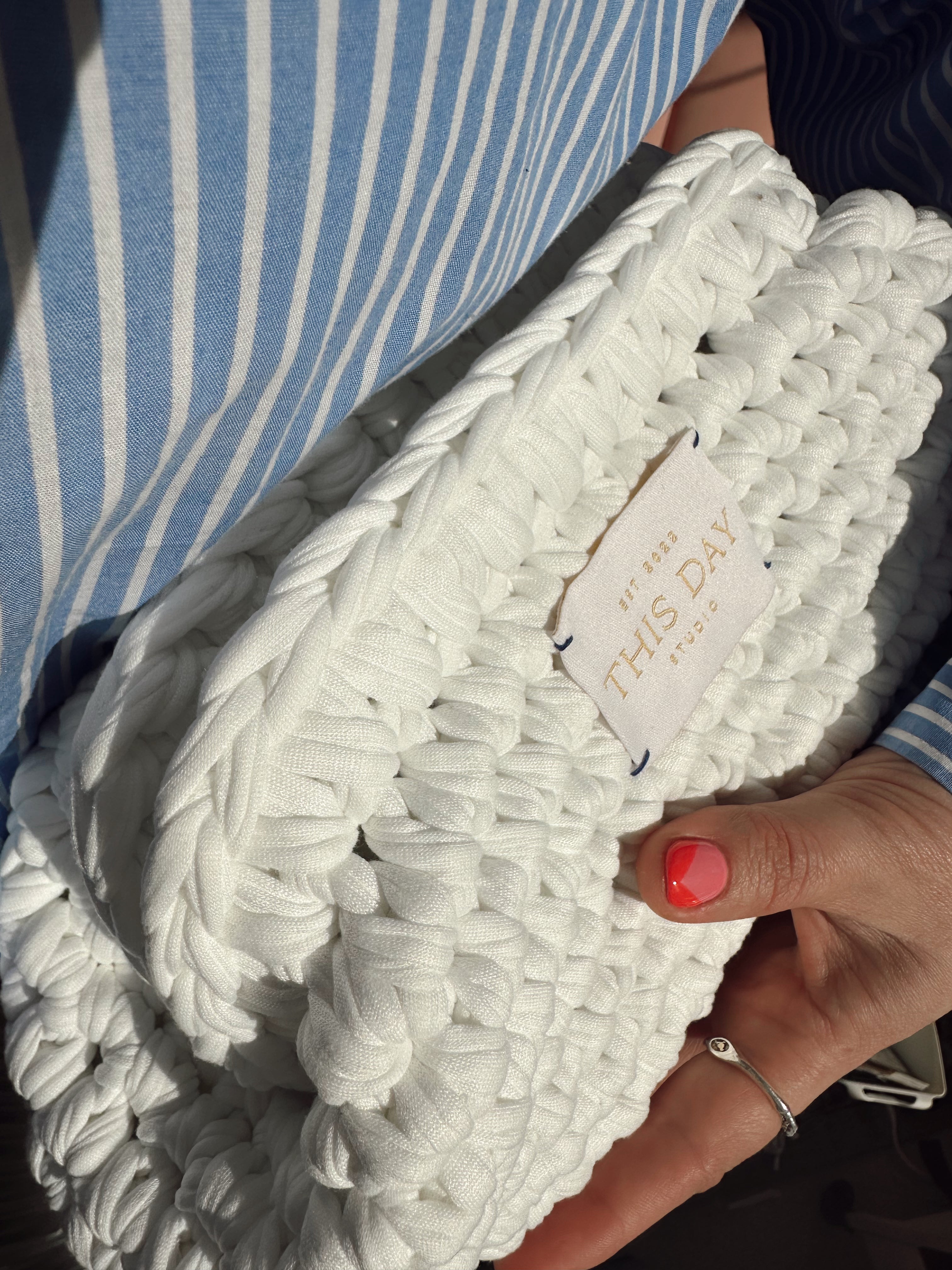 Last Few Remaining 🤍 Handmade White Crochet Clutch Bag | Bridal, Wedding & Holiday | Sustainable Luxury